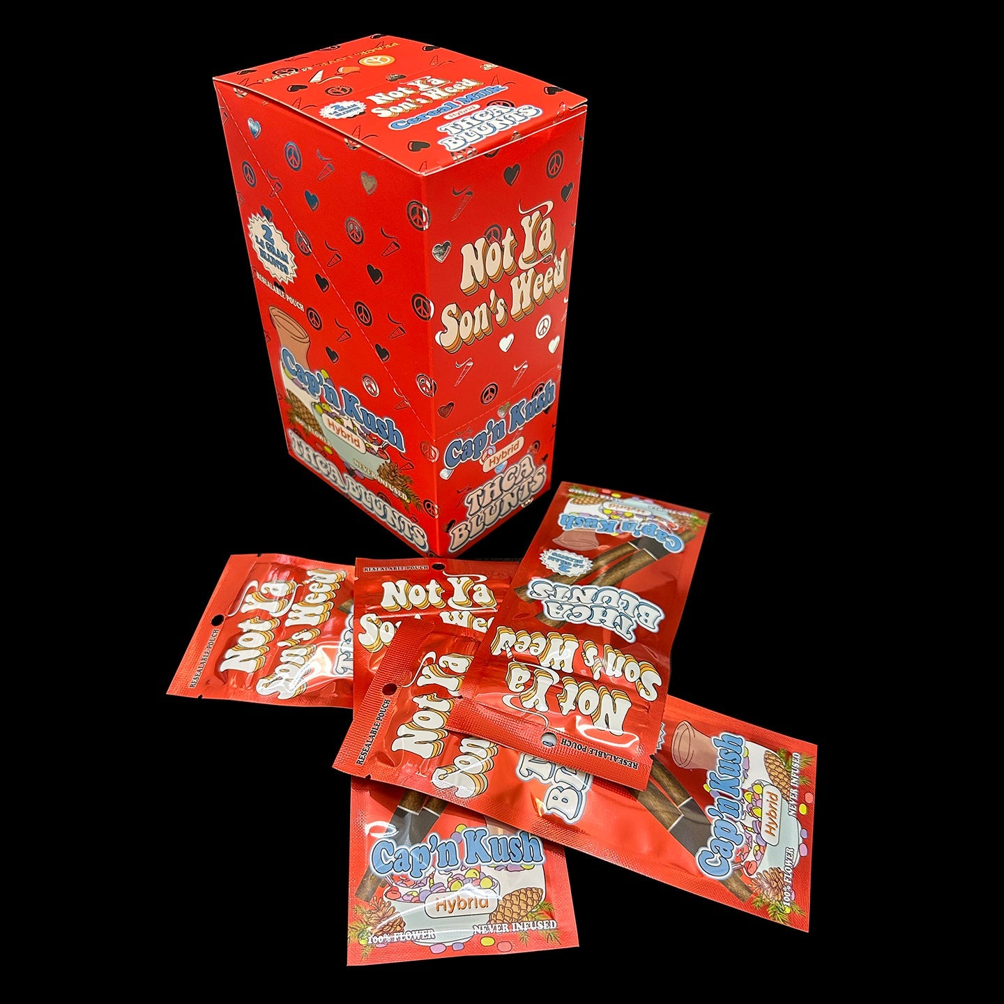 THC-A  PREROLL BLUNTS - Box of 10 Pouches