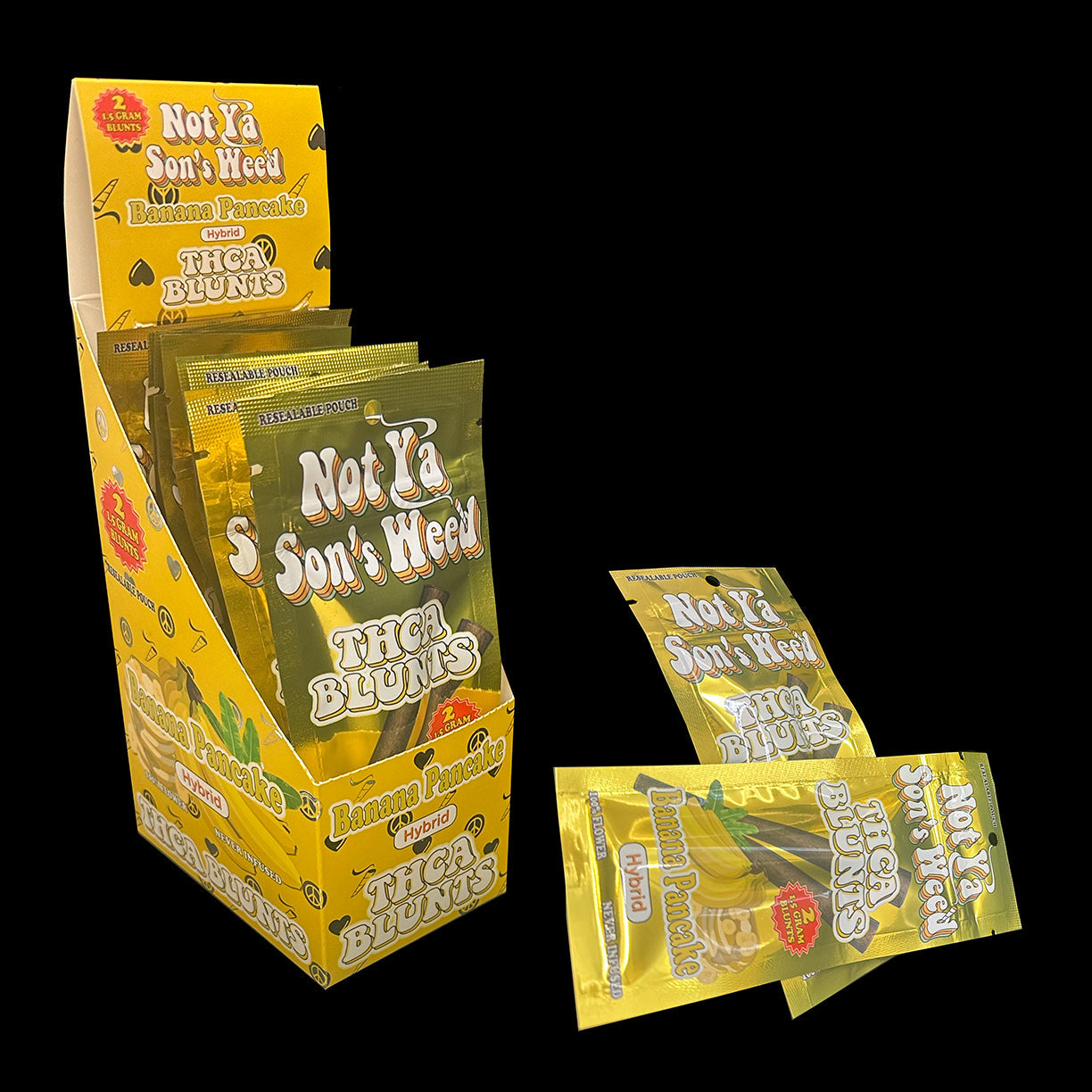 THC-A  PREROLL BLUNTS - Box of 10 Pouches